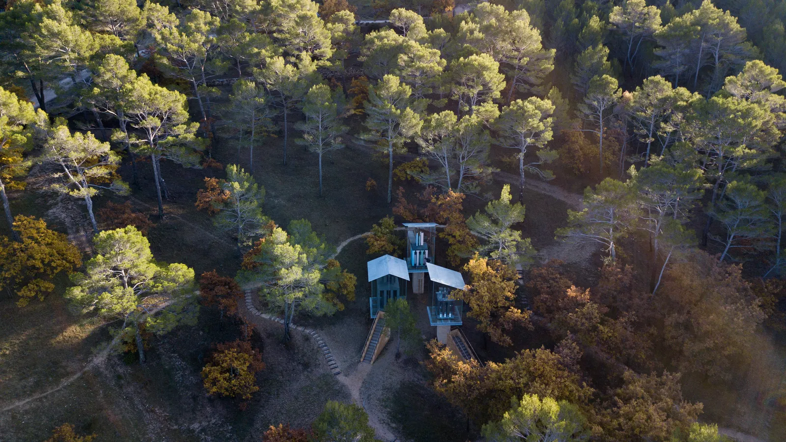 Chateau La Coste - Frank Ghery Glazed Boxes